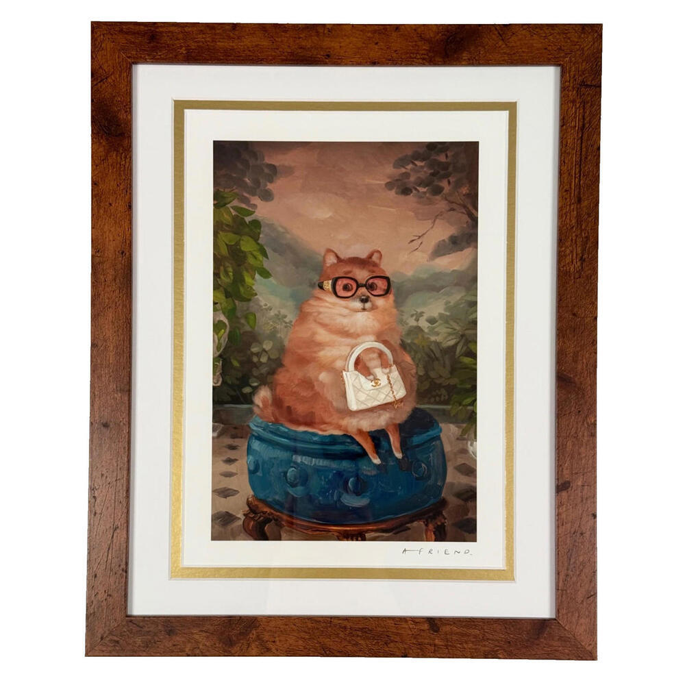 Alison Friend - Pom Pom Chanel - Time Limited Edition Art Print - COA - Framed